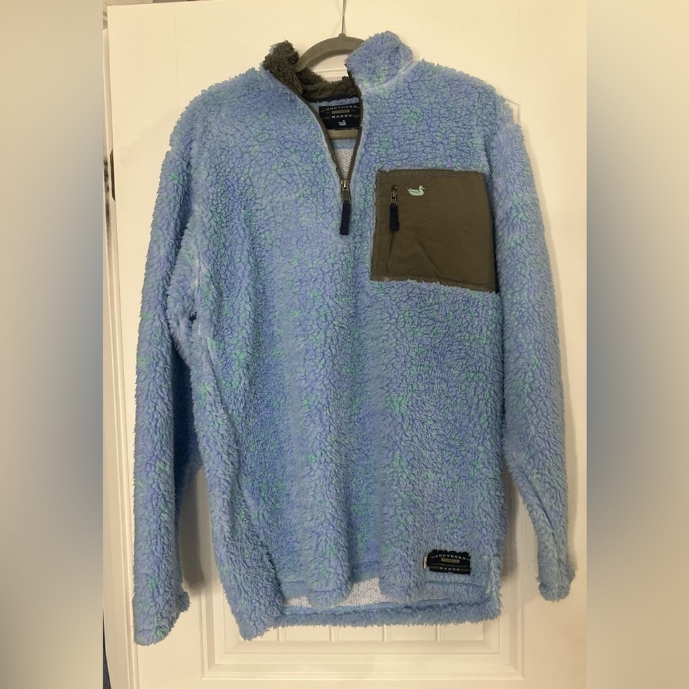 Southern Marsh Sherpa Quarter Zip-Up Pullover